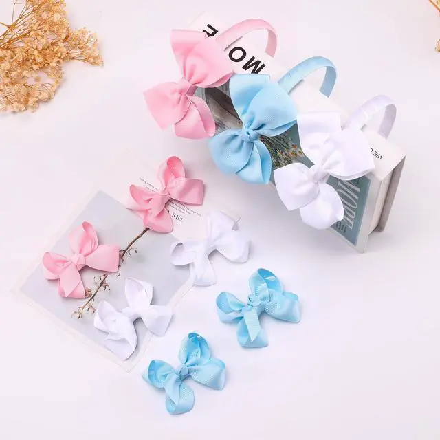 Alt view image 7 of 7 - Girls Bow Headband & Hair Clips Set Soft, Stylish & Comfortable-Yellow