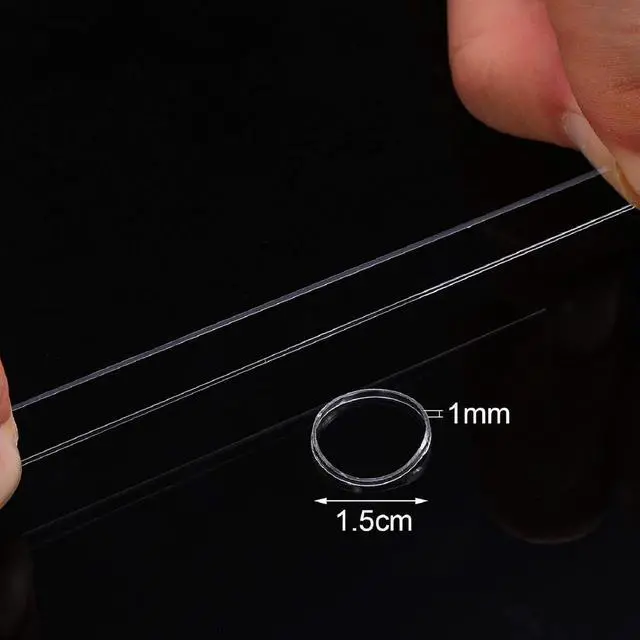 Alt view image 2 of 6 - Hicarer 1000 pcs Mini Rubber Hair Bands 1/2" Soft Elastic Bands for Woman Hair Braids Ponytails & Beards Small Dreadlocks, Wedding Hairstyle and More(1.5 cm,Clear)