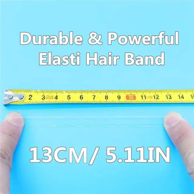 Alt view image 3 of 6 - 1500pcs Mini Hair Rubber Bands, Non-slip Rubber Hair Bands for Girls, Elastic Hair Ties(0.5 inch) Clear