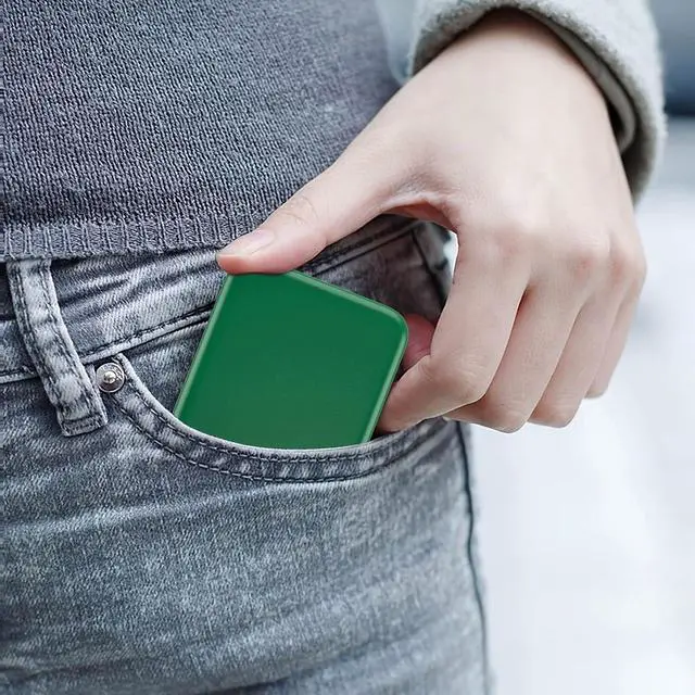 Alt view image 5 of 7 - Kintion Pocket Mirror, 1X/3X Magnification LED Compact Mirror (Green) | Travel Mirror with Light for Purse, 2-Sided, Portable, Folding, Handheld, Small Lighted Mirror for Gift