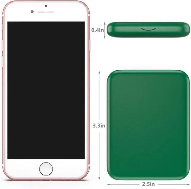 Alt view image 6 of 7 - Kintion Pocket Mirror, 1X/3X Magnification LED Compact Mirror (Green) | Travel Mirror with Light for Purse, 2-Sided, Portable, Folding, Handheld, Small Lighted Mirror for Gift
