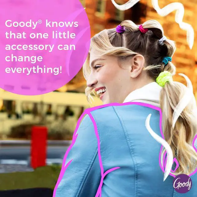 Alt view image 5 of 6 - Goody Ouchless Elastic Hair Tie - 32 Count, Blonde - 4MM for Medium Hair - Slideproof Pain-Free Hair Accessories for Men, Women, Boys, and Girls - Perfect for Long Lasting Braids, Ponytails, and More