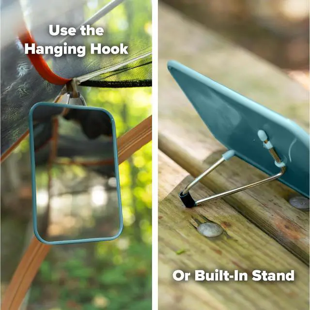 Alt view image 3 of 6 - Coghlan's Camping Mirror - Lightweight, Compact, Design for Hiking, Backpacking, Travel, and Outdoor Adventures, Durable and Portable Survival Mirror for Easy Packing