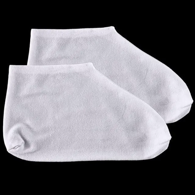 Alt view image 5 of 7 - FCYIMI Dry Feet Healing Socks Men and Women 8 Count | Lotion Moisturizing, Spa Overnight Absorbing, Dry Cracked Feet