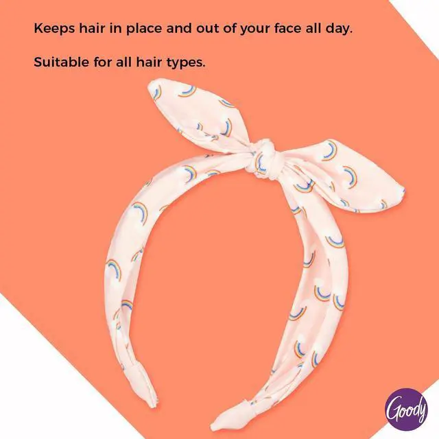 Alt view image 3 of 4 - Goody Kids Headband - Rainbow Print - Comfort Fit for All Day Wear - For All Hair Types - Hair Accessories