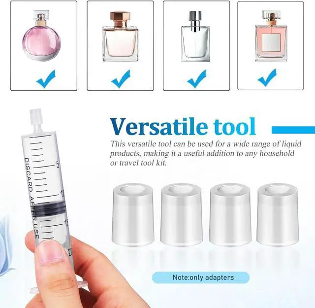 Alt view image 6 of 7 - Ipetboom 100pcs Perfume Refill Tool Adapters - Liquid Adapter Applicator Adapter for Perfumes Transfer to Empty Bottles