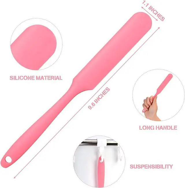 Alt view image 3 of 7 - 6Pcs silicone wax applicator Non-stick Waxing Applicator Hair Removal Sticks Applicator Spatula Reusable Hard Wax Scraper for Home Salon Body Use (mix Color)