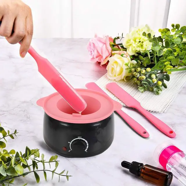 Alt view image 5 of 7 - 6Pcs silicone wax applicator Non-stick Waxing Applicator Hair Removal Sticks Applicator Spatula Reusable Hard Wax Scraper for Home Salon Body Use (mix Color)