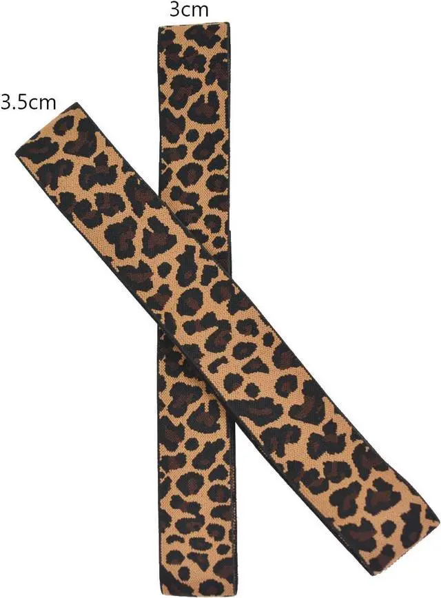 Alt view image 3 of 6 - 3 Pcs Elastic Bands for Wigs Lace Melting Bands Adjustable Leopard Print Wig Headbands for Lace Front Edges Laying (Width 1.2 Inch/3.0cm)
