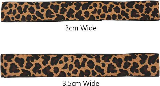 Alt view image 4 of 6 - 3 Pcs Elastic Bands for Wigs Lace Melting Bands Adjustable Leopard Print Wig Headbands for Lace Front Edges Laying (Width 1.2 Inch/3.0cm)