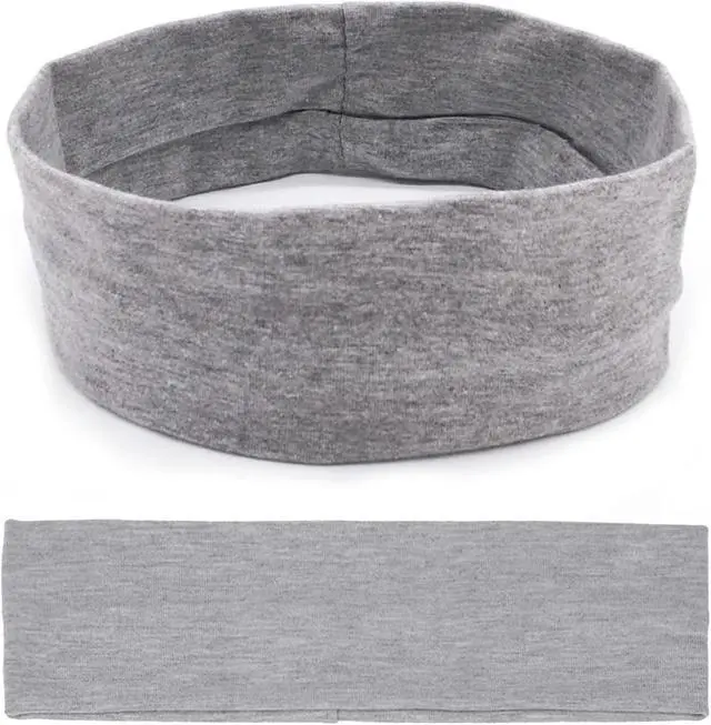 Alt view image 5 of 7 - Yoga Headbands for Women, Non Slip Elastic Sweat Hairbands, Solid Color Head Accessories Headscarves Hair Hoop, Sweat-absorbing Hairbands for Sports, Fitness, Running