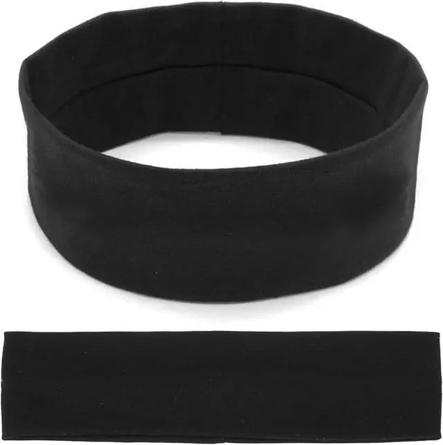 Alt view image 6 of 7 - Yoga Headbands for Women, Non Slip Elastic Sweat Hairbands, Solid Color Head Accessories Headscarves Hair Hoop, Sweat-absorbing Hairbands for Sports, Fitness, Running