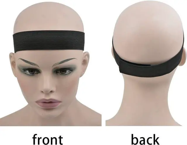 Alt view image 6 of 6 - 3 Pcs Elastic Band Lace Melting Bands Adjustable Wig Headbands for Lace Frontal Laying (Width 1.4 Inch)