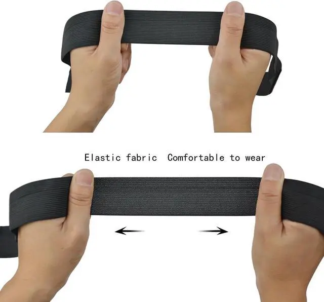 Alt view image 5 of 6 - 3 Pcs Elastic Band Lace Melting Bands Adjustable Wig Headbands for Lace Frontal Laying (Width 1.4 Inch)