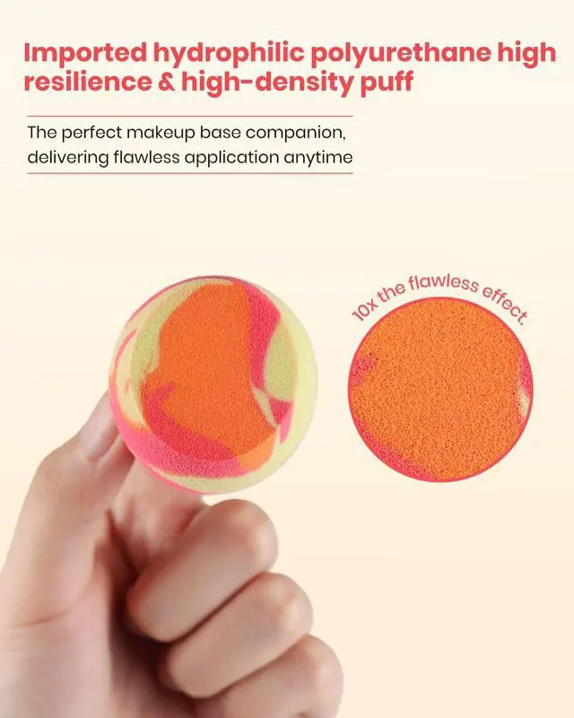 Alt view image 5 of 7 - 6Pcs Tri Color Makeup Sponge, Low Absorption Latex Free Soft Makeup Sponges For Foundation,Beauty Sponge Blender for Power&Cream,Liquid (Multicolor)