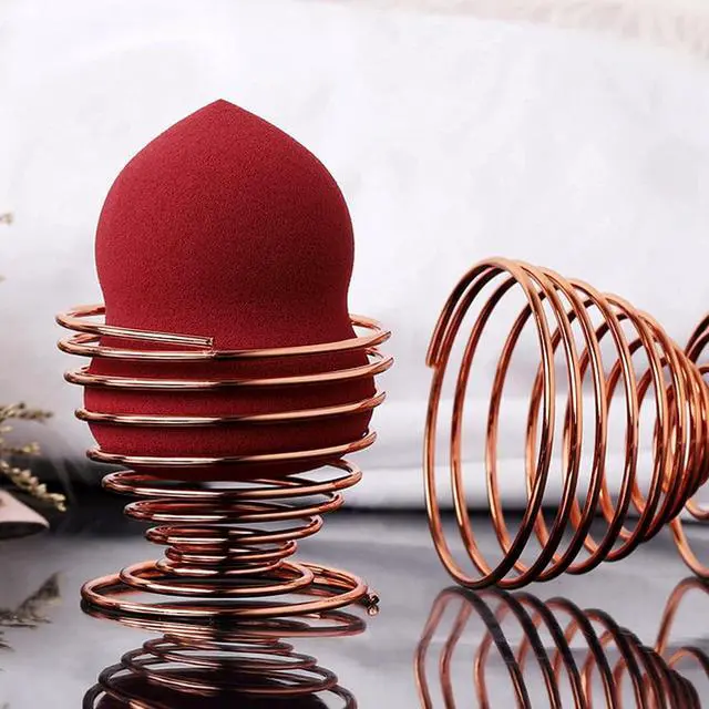 Alt view image 2 of 6 - 2Pack Makeup Sponge Drying Stand, Beauty Sponge Blender Holder(Rose Gold)