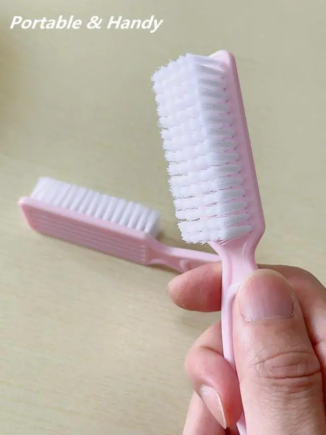 Alt view image 2 of 6 - SQULIGT 6Pcs Nail Brush for Cleaning Fingernails, Handle Grip Cleaning Brush for Nail and Toenail, Nail Dust Brush Manicure Pedicure Tools Scrubbing Brush Women Men Home Salon(Pink)