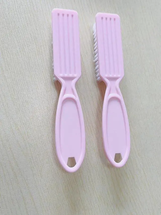 Alt view image 5 of 6 - SQULIGT 6Pcs Nail Brush for Cleaning Fingernails, Handle Grip Cleaning Brush for Nail and Toenail, Nail Dust Brush Manicure Pedicure Tools Scrubbing Brush Women Men Home Salon(Pink)