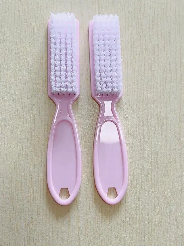 Alt view image 4 of 6 - SQULIGT 6Pcs Nail Brush for Cleaning Fingernails, Handle Grip Cleaning Brush for Nail and Toenail, Nail Dust Brush Manicure Pedicure Tools Scrubbing Brush Women Men Home Salon(Pink)