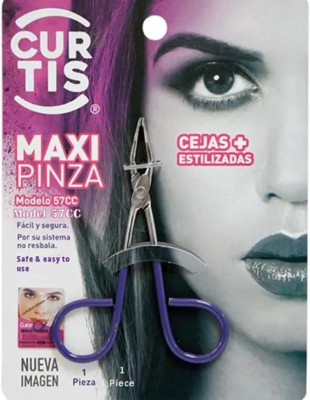 Alt view image 2 of 3 - PROFESSIONAL Salon TWEEZERS with Easy Scissor Handle, The BEST PRECISION EYEBROW TWEEZERS Men/Women; PORTABLE Beauty tool for facial Hair, Ingrown Hair, Blackhead; Purple MADE IN MEXICO (UPDATED)