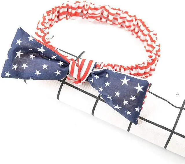 Alt view image 3 of 5 - Women Hairbands Elastic Running Sport Headband Hair Accessories for 4th of July Stars Stripes Headwrap TS06N (Baby + Adult)