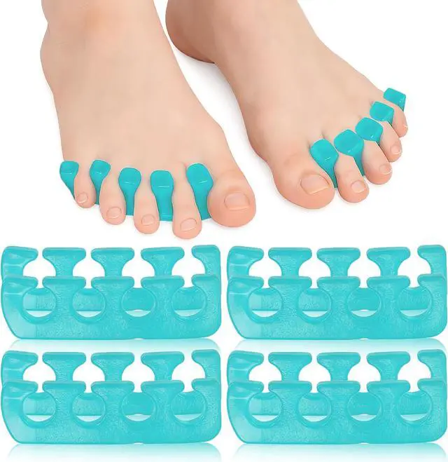 Main image of Iconikal 8-Pack Pedicure Gel Toe Separator 5x1.2" Soft Reusable Bunion