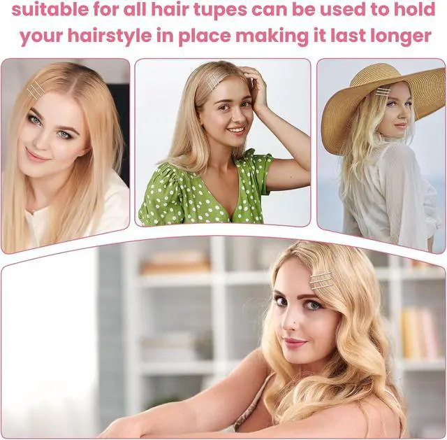 Alt view image 2 of 6 - Silver bobby pins, suitable for white hair, with storage case, suitable for all hair types (Silver-10)