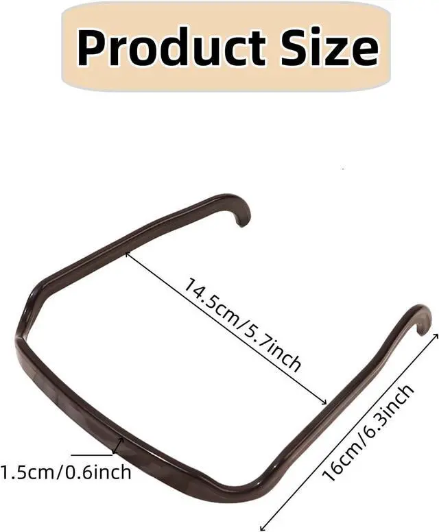 Alt view image 2 of 7 - 4 PCS Square Invisible Headband for Women Square Headbands Fits Like Sunglasses Comfort Fit Hair Accessories for Workout Yoga and Daily Use