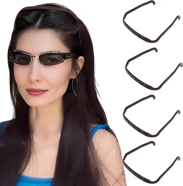 Alt view image 4 of 7 - 4 PCS Square Invisible Headband for Women Square Headbands Fits Like Sunglasses Comfort Fit Hair Accessories for Workout Yoga and Daily Use