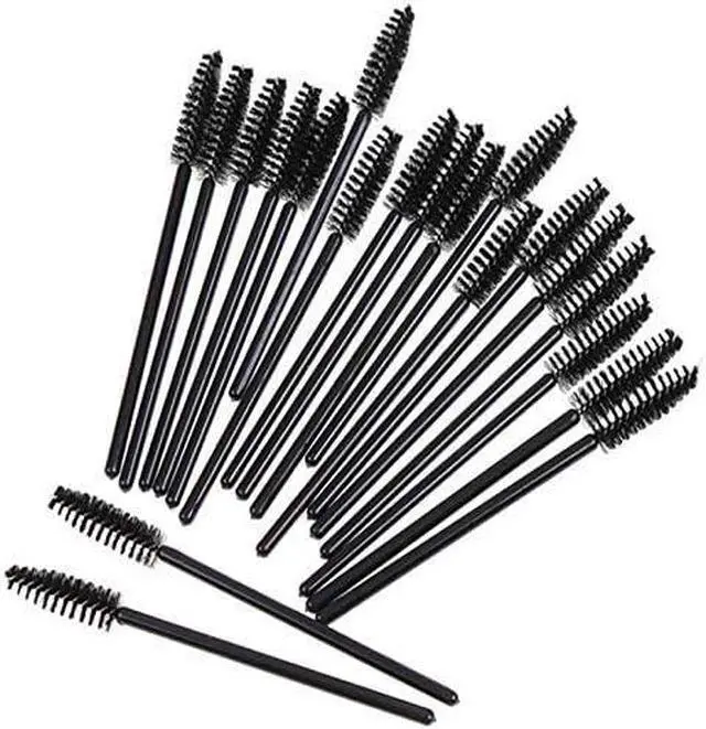 Alt view image 7 of 7 - 100 Pcs Disposable Eyelash Brushes for Eye Lashes and Makeup (Black)