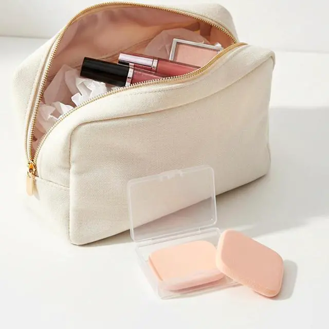 Alt view image 7 of 7 - 2 Pcs Foundation Sponge, Rectangle Makeup Sponges for Foundation, for All Skin Types, Powder Puff for Flawless Application, Wet and Dry Dual Use