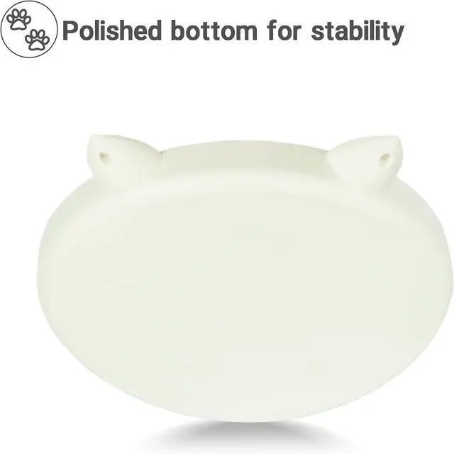 Alt view image 4 of 7 - Bifeaw Slow Feeder Cat Bowl, Easy to Clean Silicone Bowl, Ideal for Dry and Wet Food (Purple and White)