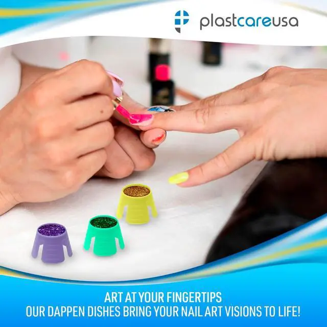 Alt view image 7 of 7 - 200 PlastCare USA Assorted Dappen Dish, Disposable Small Plastic Containers Liquid Bowls for Dental and Nail Procedures