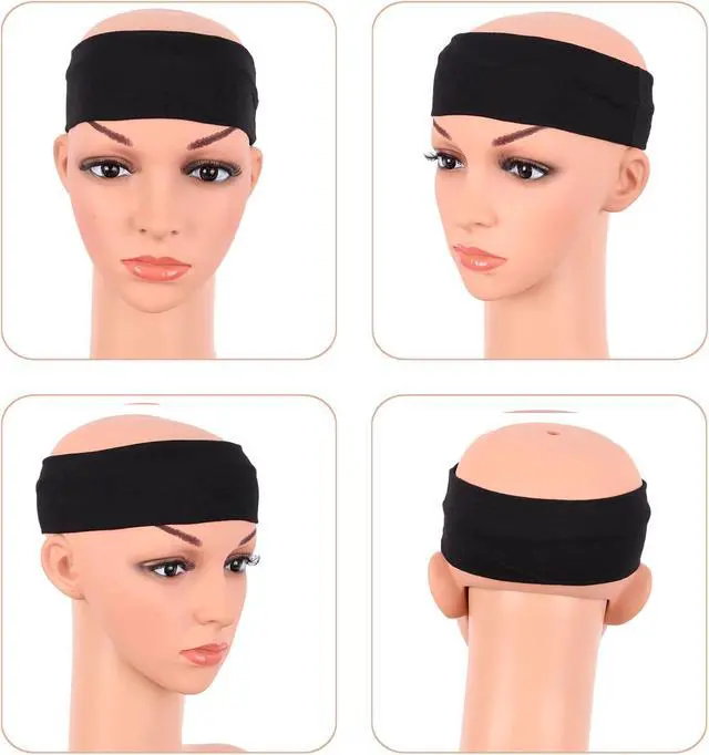 Alt view image 4 of 4 - MapofBeauty 3 Pack Yoga Headbands Cotton Head Band Hairwarp | Stretchy Headbands, for Sports Running Exercise Gym