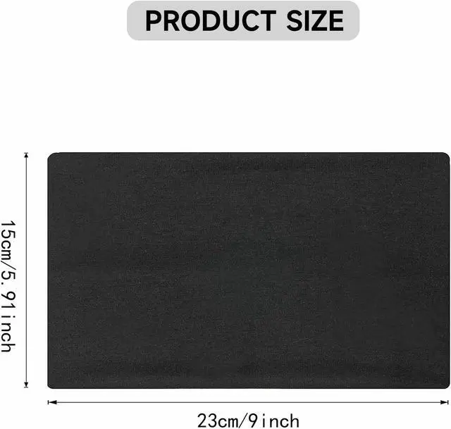 Alt view image 2 of 7 - 3Pcs Wide Headbands For Women, Black Headband Non Slip, Soft Cotton Cloth Stretchy Thick for Running and Exercise