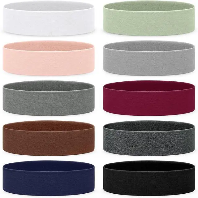 Main image of Fishinsea 10 Pack Headbands for Women, Elastic Non-Slip Hair Bands Hair Warp for Sports Daily Workout Yoga Running