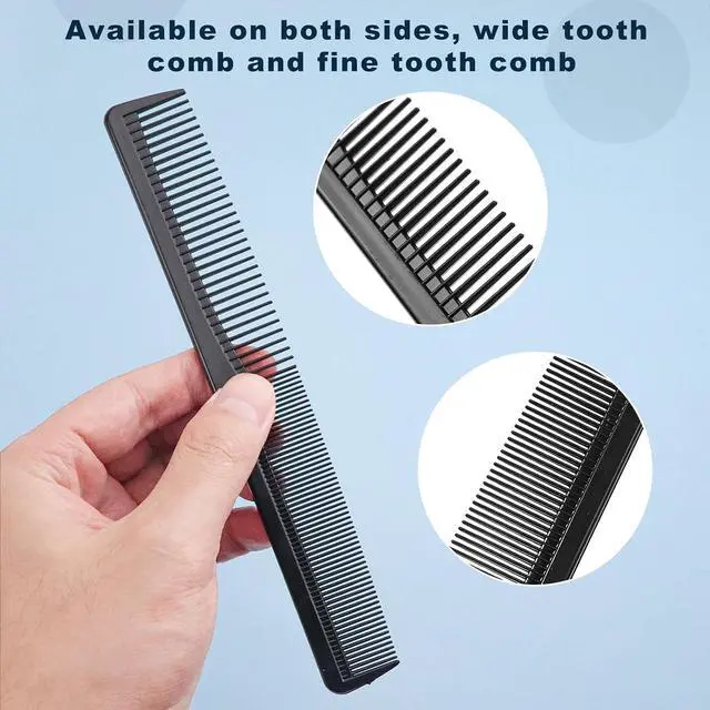 Alt view image 2 of 7 - Disposable Combs in Bulk Widen & Fine Straight Comb (7in x 4in, Count, 50) | Individually Wrapped Hair Combs for Women Men Long Handle Beauty Combs for Homeless, Hotel, Nursing Home