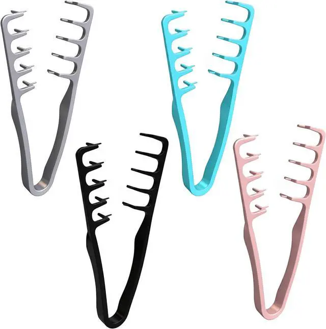 Main image of 4 Pack Texture Comb, Wide Tooth Styling Comb for Volume & Lift, Root Lifting Hair Tool for Fringe Control & Natural Layer Definition