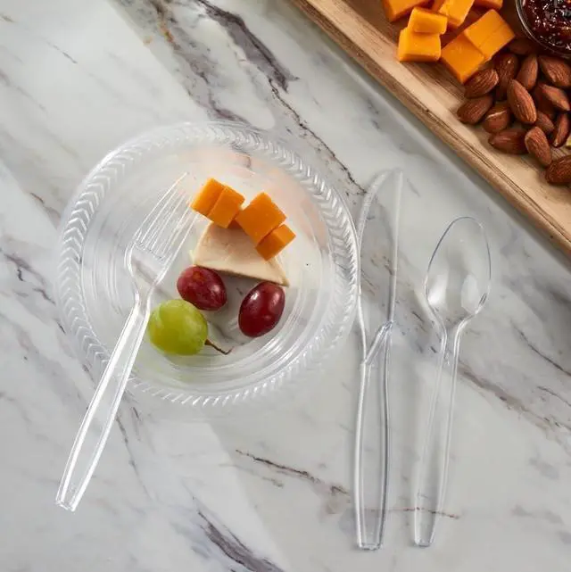 Alt view image 5 of 7 - PLASTICPRO 40 Pack Clear Plastic Soup Bowls 12 oz Bulk Pack Durable Disposable Plastic Bowls for Parties Events BBQ