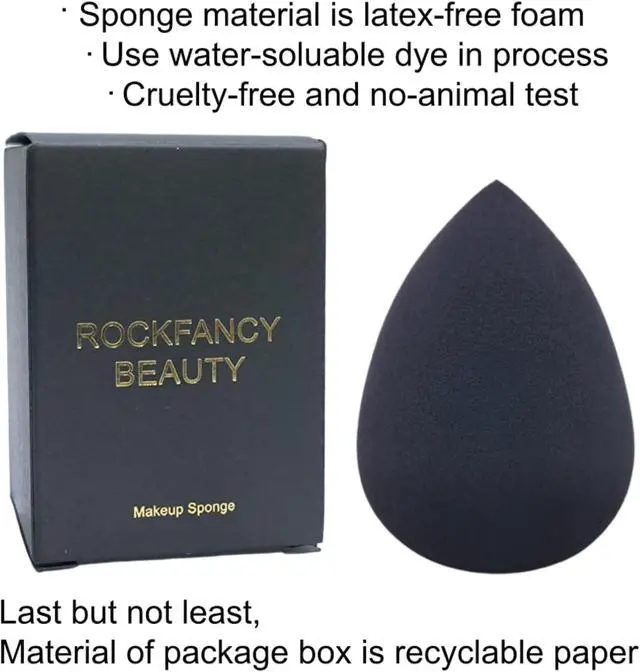 Alt view image 3 of 7 - Soft Makeup Sponge For Foundation,Latex Free Makeup Blender Sponge For Concealer,Wet/Dry Dual-Use Beauty Puff Blender For Liquid Cream Powder Cosmetics, High-Density Cosmetic Puff With Low Absorption