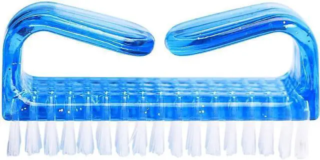Alt view image 4 of 6 - Nail Brush Set, 12-Pack Big Handle Grip Scrub Brushes for Fingernails | Polypropylene bristles, stiff fibers, 3" x 1.2" x 1.6", ergonomic grip, for nails, toes, cuticles, men, women