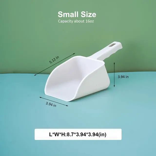 Alt view image 3 of 7 - Ice Scoop 16 OZ, Super Durable, Food Grade PP ice Scooper, Small Kitchen Scoops for Ice Maker Machine Popcorn Coffee Beans Flour