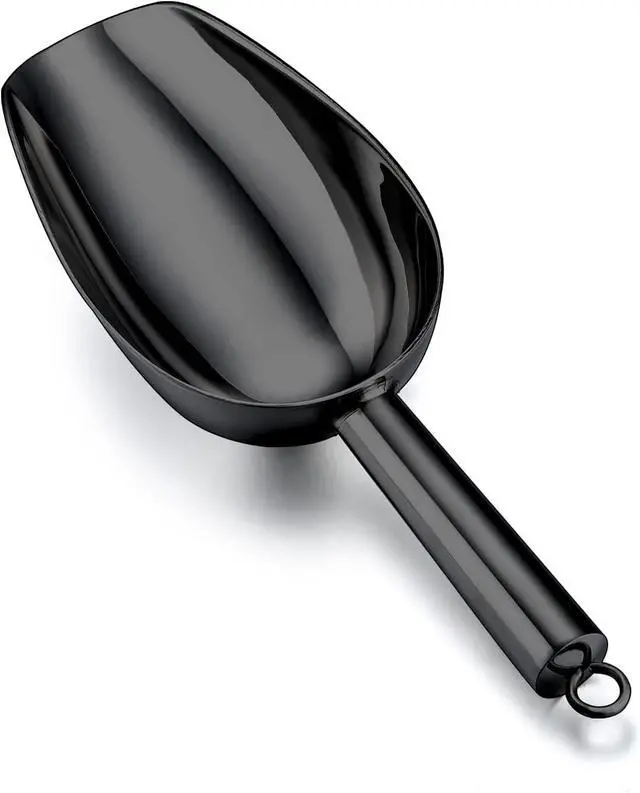 Main image of TeamFar 5oz Ice Scoop, Small Stainless Steel Food Scoop Metal Ice Scooper | for Kitchen Bar Party Wedding, Heavy Duty & Sturdy, Easy Storage & Versatile, Mirror Finish & Smooth Edge, Black