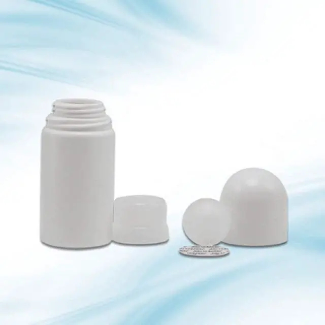 Alt view image 2 of 5 - 4Pcs 50mL Empty Refillable Roll-on Bottle White Plastic Anti-perspirant Roller Bottles Leak-Proof DIY Deodorant Container with Roller Ball