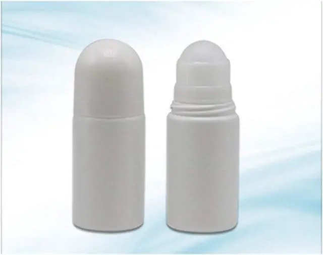 Alt view image 4 of 5 - 4Pcs 50mL Empty Refillable Roll-on Bottle White Plastic Anti-perspirant Roller Bottles Leak-Proof DIY Deodorant Container with Roller Ball