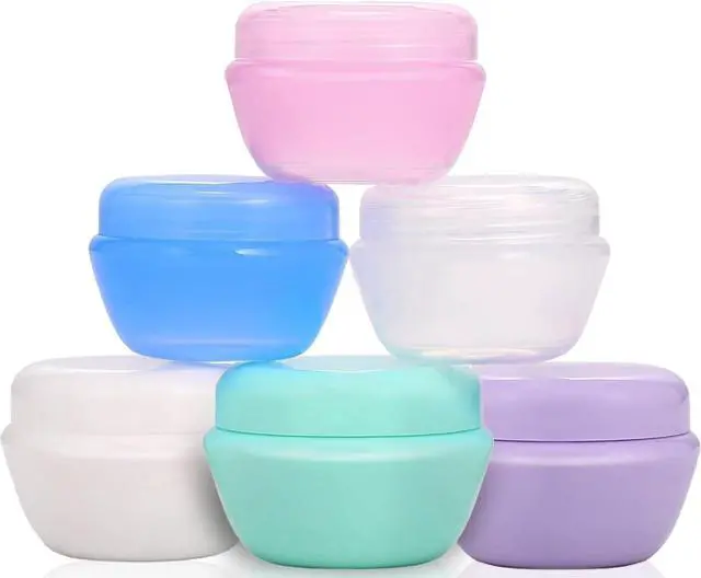Main image of Travel Accessories Toiletry Containers 1 oz for Cream, 6 Pack | Plastic Little Jars for Creams, Compact Travel Size Containers with Leak proof Lids for Body Cream, 30g/1 oz Per Pack