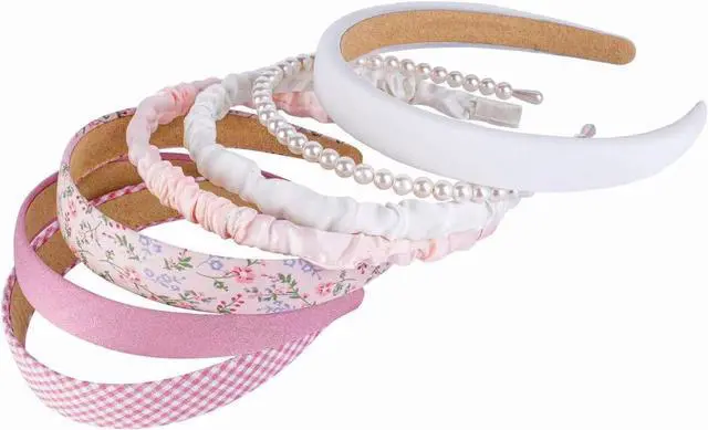 Main image of Ooosonlu Fashion Headbands Set - Girls & Women Pearl Hairbands, Non-slip, Different Patterns