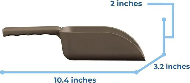 Alt view image 2 of 7 - Vikan Remco 630066 Color-Coded Plastic Hand Scoop - BPA-Free Food-Safe Kitchen Utensils, Restaurant and Food Service Supplies, 16 oz, Brown