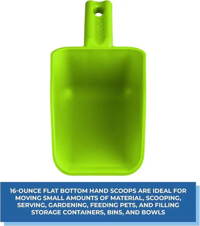 Alt view image 3 of 7 - Vikan Remco 630077 Color-Coded Plastic Hand Scoop - BPA-Free Food-Safe Kitchen Utensils, Restaurant and Food Service Supplies, 16 oz, Lime