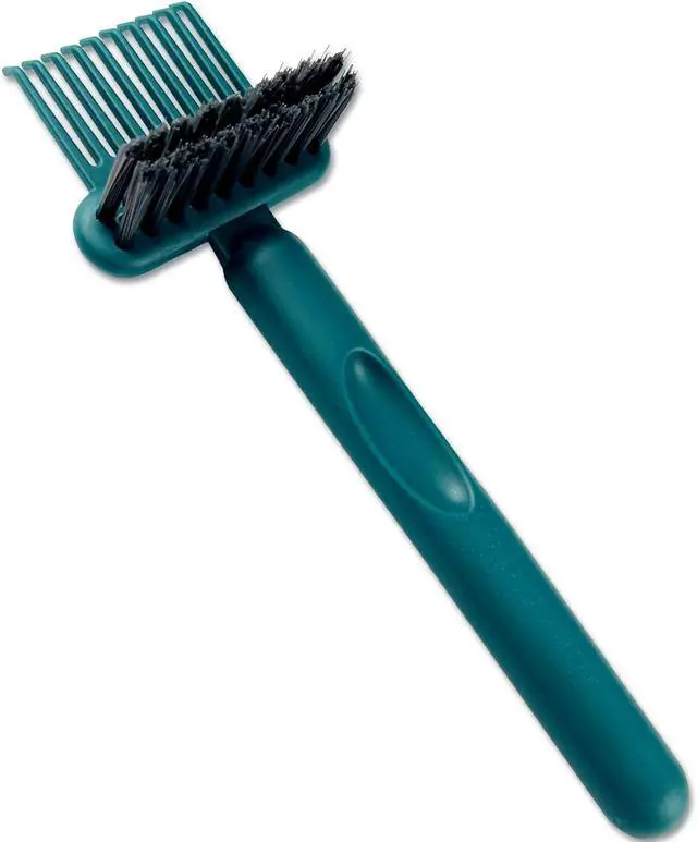 Main image of 2-in-1 Hair Brush Cleaning Tool, Green Hairbrush Cleaner and Rake for Removing Hair and Dust, Durable and Ergonomic Design for Home and Salon Use (1 Pack)